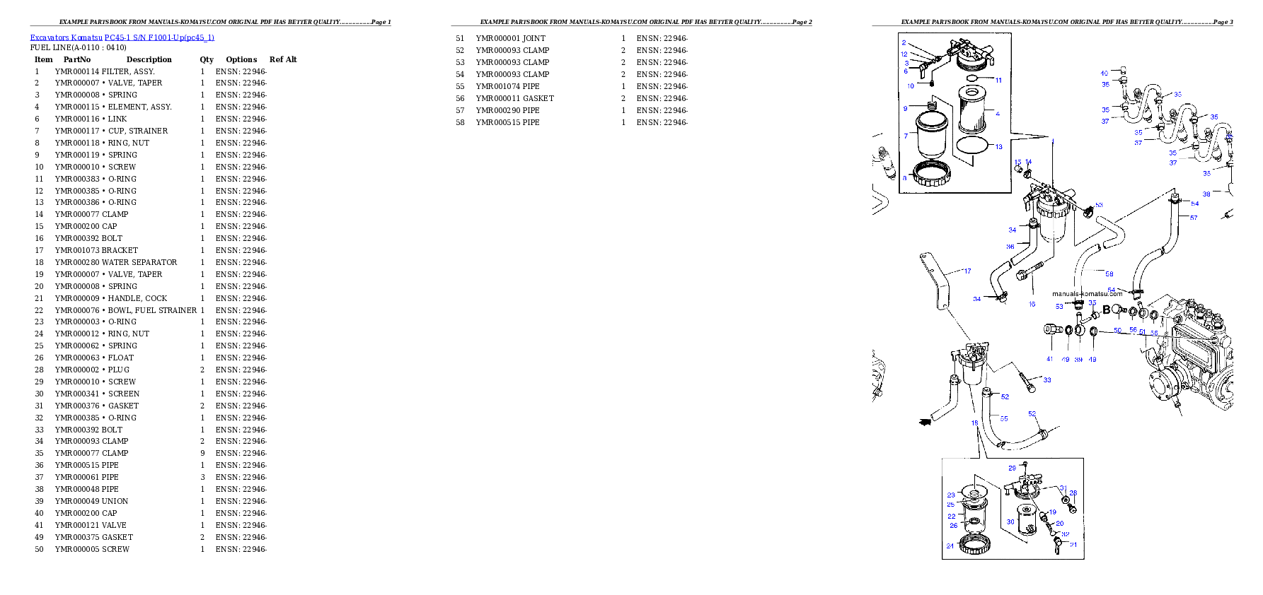 Protected: PC45-1 S/N F1001-Up Partsbook