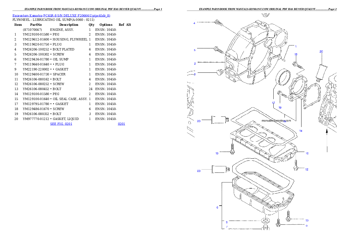 Protected: PC45R-8 S/N DELUXE F20666-Up Partsbook