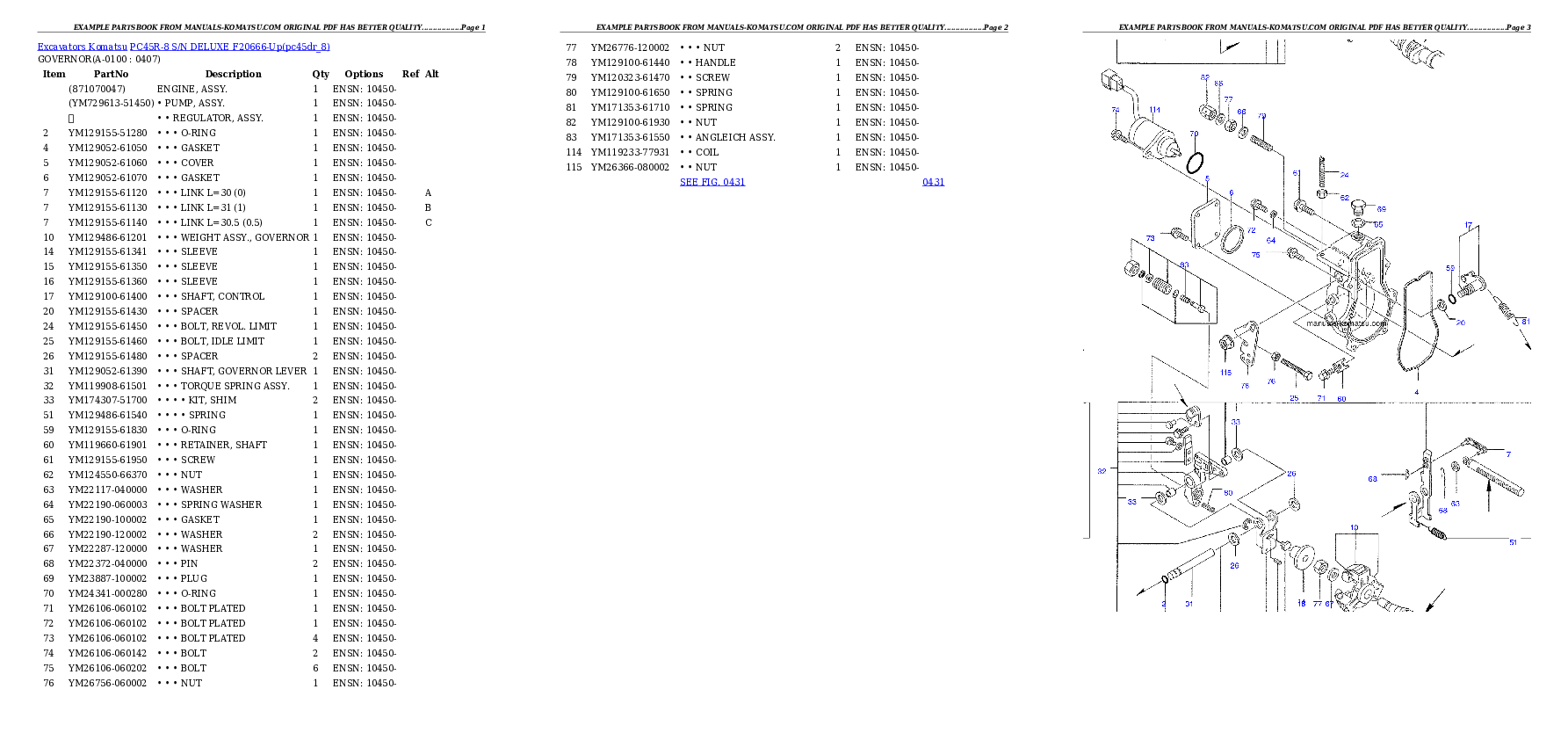 Protected: PC45R-8 S/N DELUXE F20666-Up Partsbook
