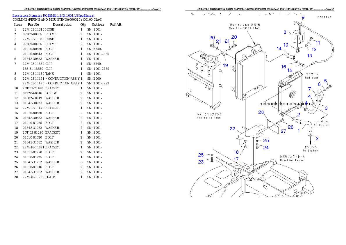 Protected: PC45MR-1 S/N 1001-UP Partsbook