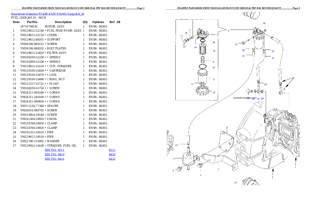 Protected: PC45R-8 S/N F20001-Up Partsbook