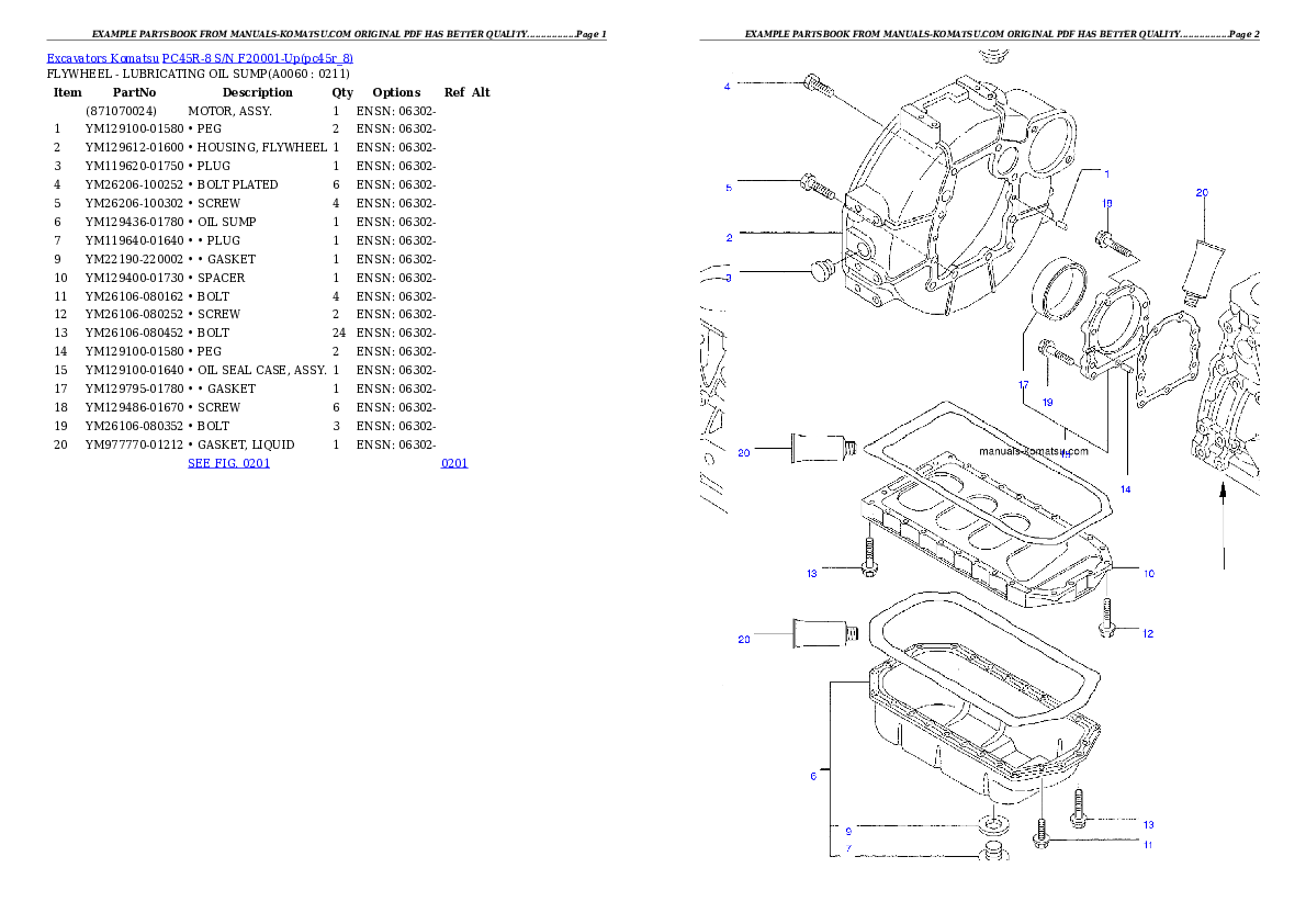 Protected: PC45R-8 S/N F20001-Up Partsbook
