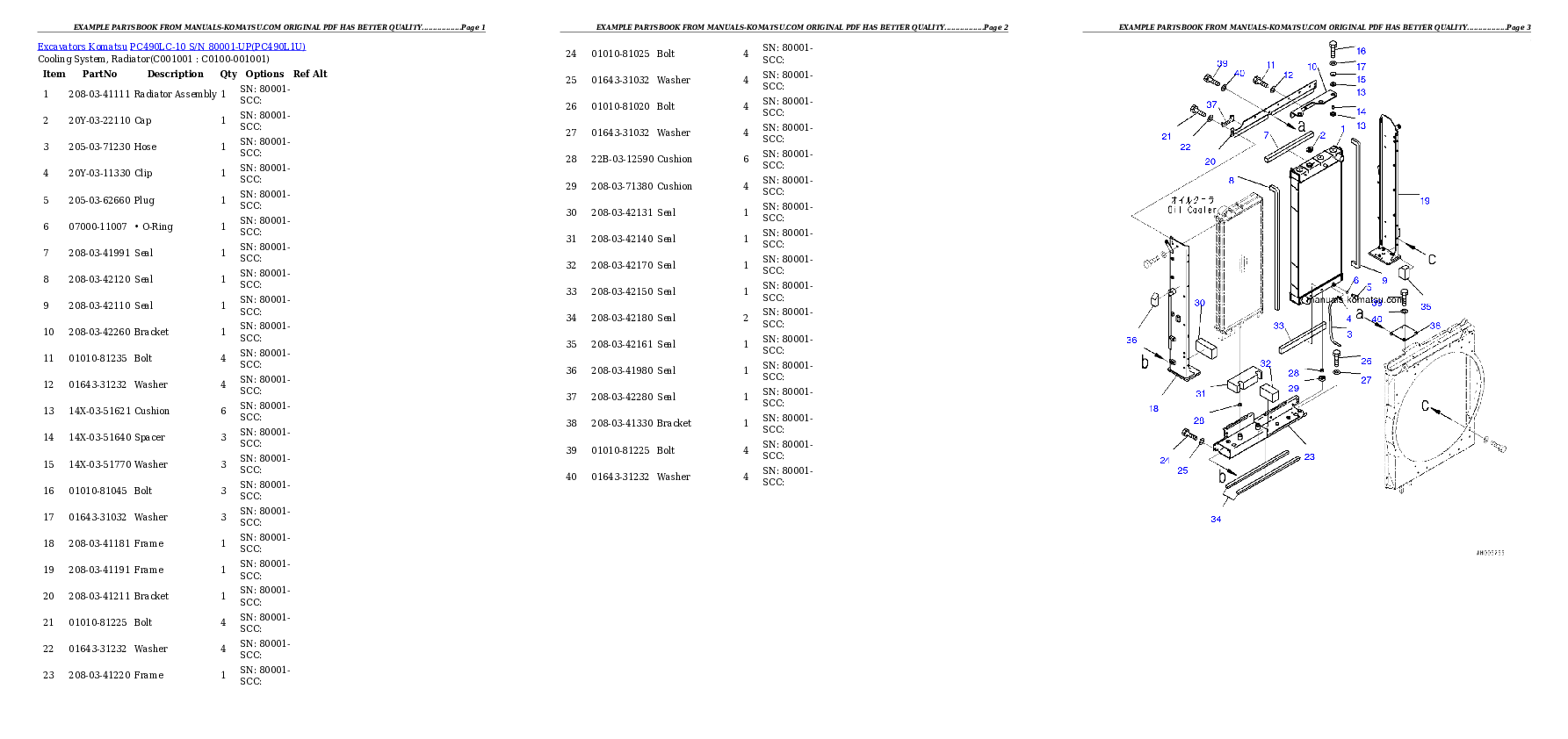 Protected: PC490LC-10 S/N 80001-UP Partsbook