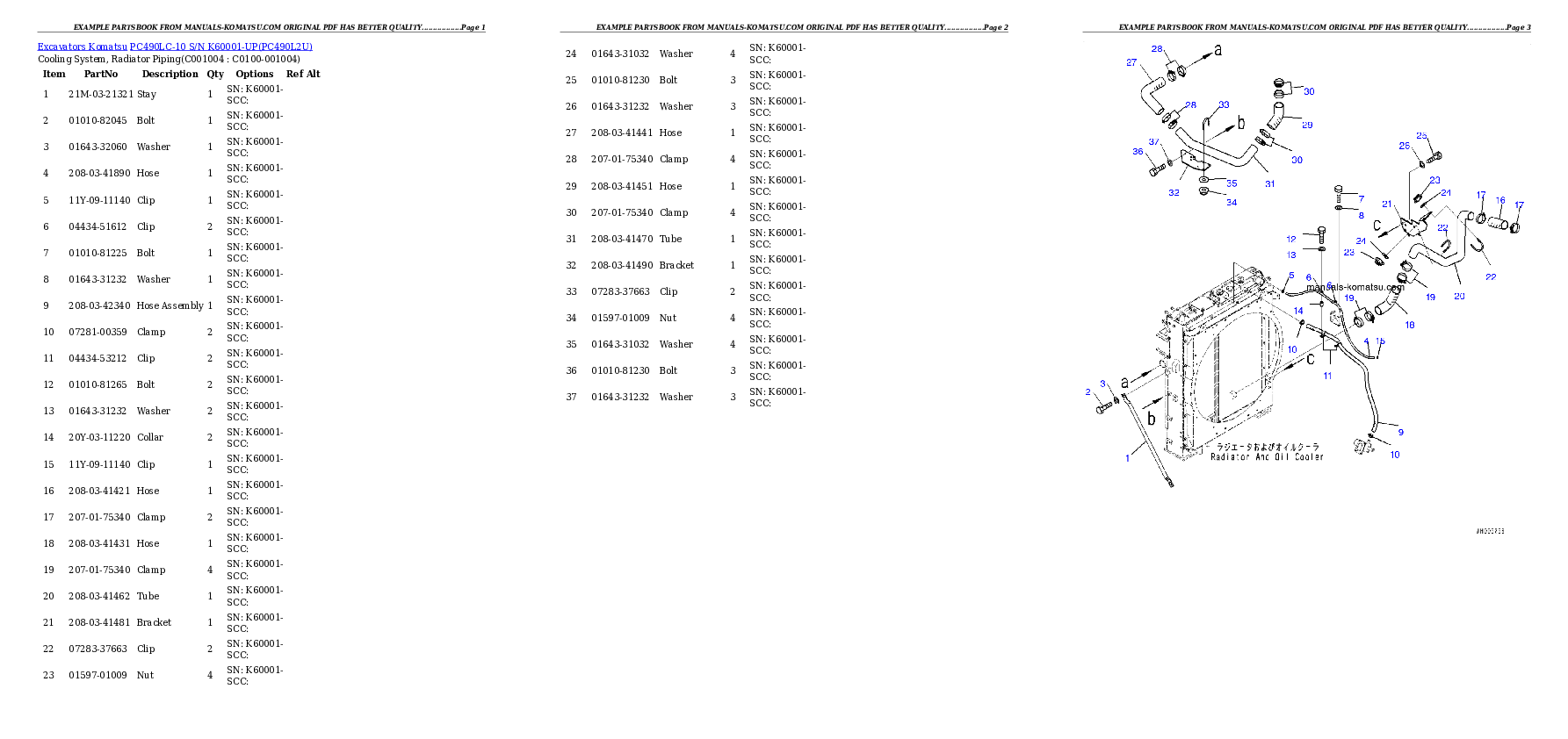 Protected: PC490LC-10 S/N K60001-UP Partsbook