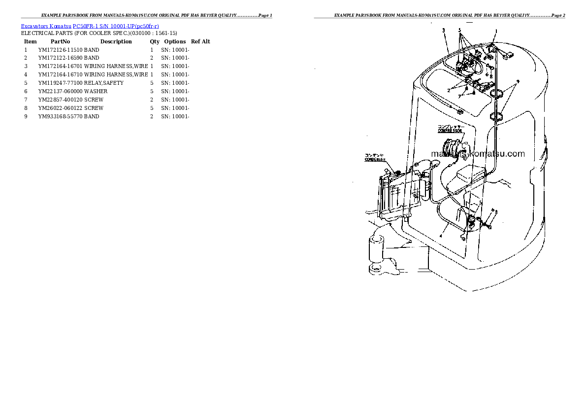 Protected: PC50FR-1 S/N 10001-UP Partsbook