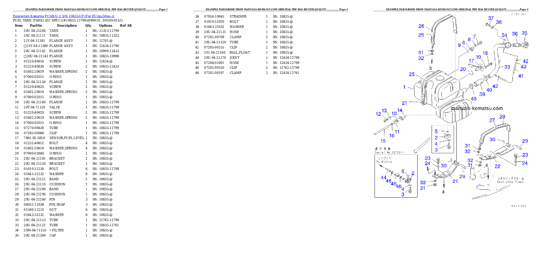 Protected: PC50UU-2 S/N 10835-UP (For EU) Partsbook