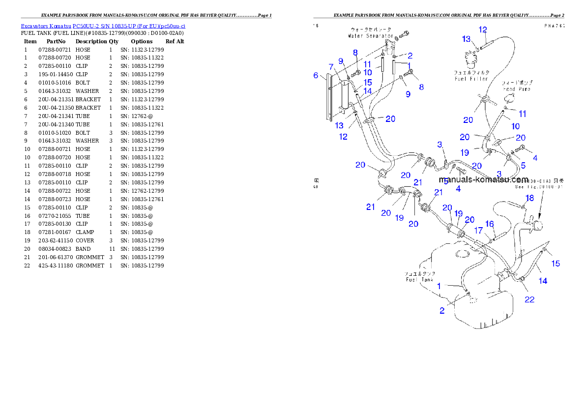 Protected: PC50UU-2 S/N 10835-UP (For EU) Partsbook