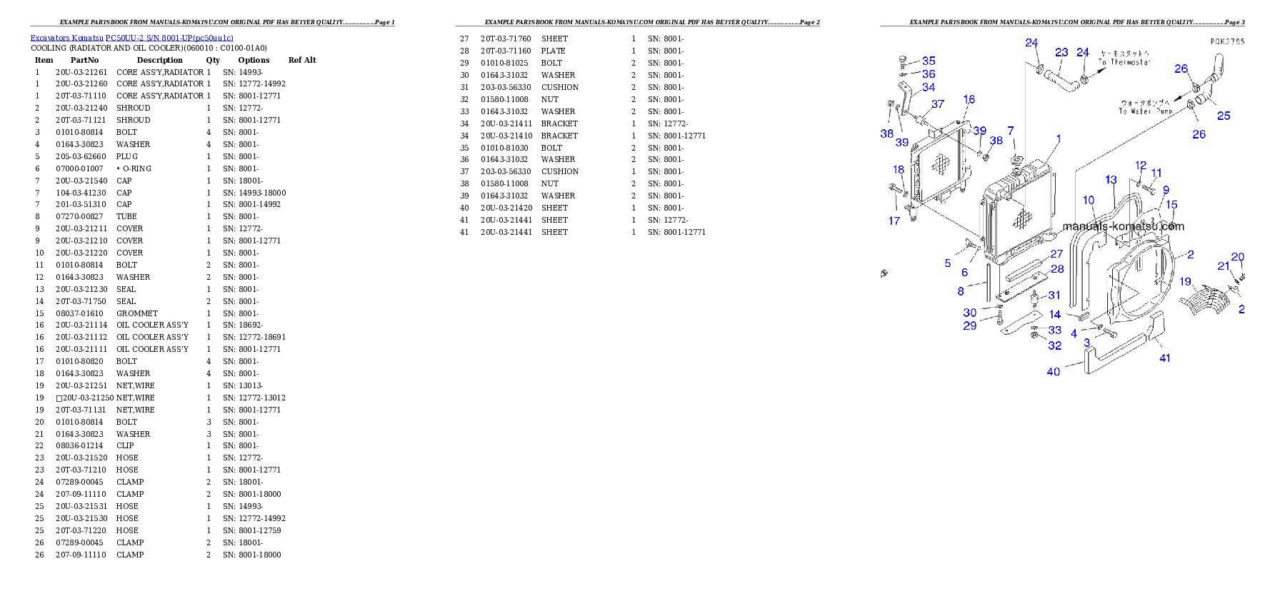 Protected: PC50UU-2 S/N 8001-UP Partsbook