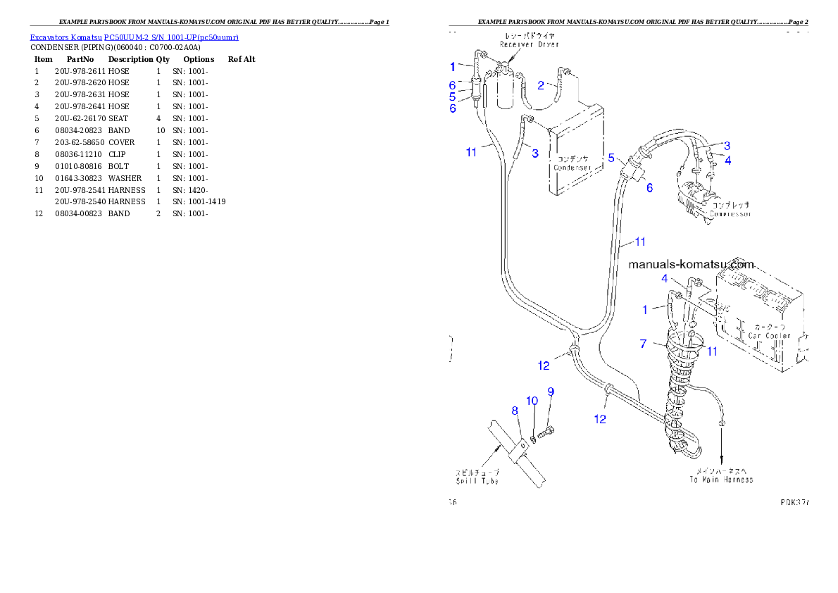 Protected: PC50UUM-2 S/N 1001-UP Partsbook