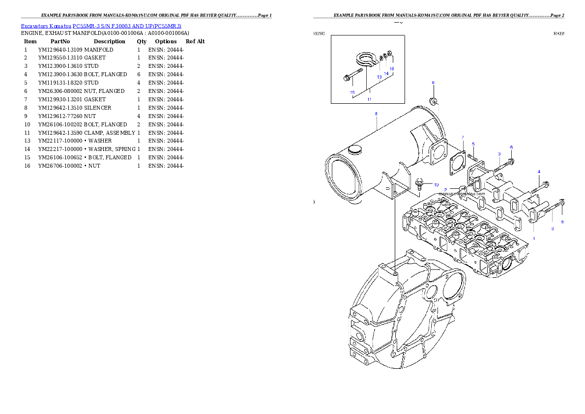 Protected: PC55MR-3 S/N F30003 AND UP Partsbook