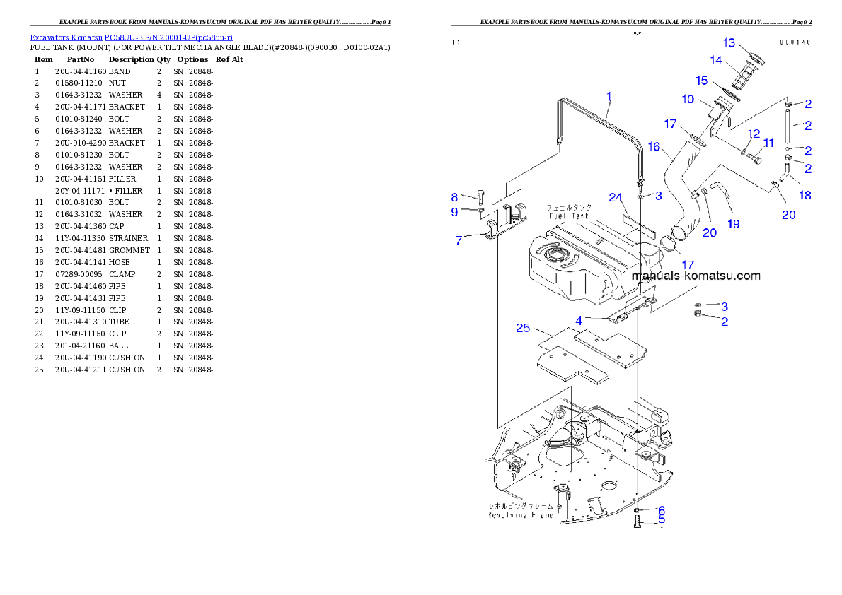 Protected: PC58UU-3 S/N 20001-UP Partsbook