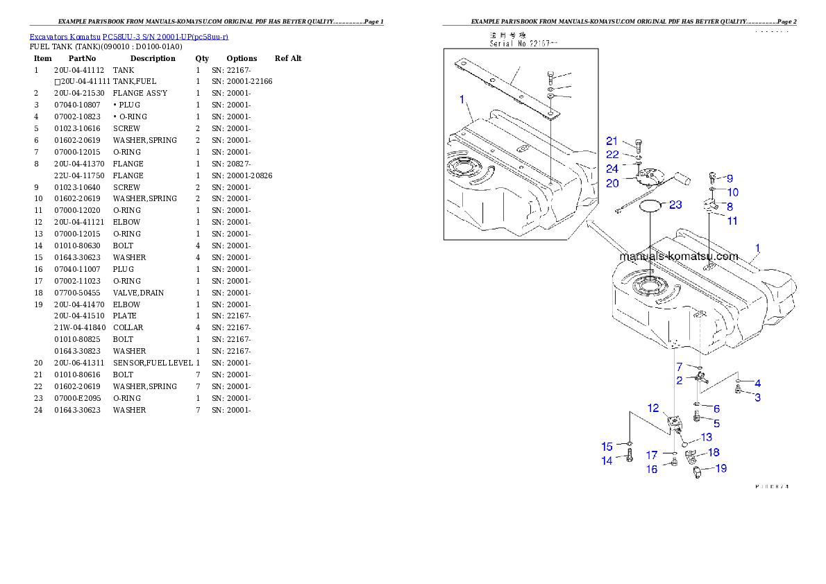 Protected: PC58UU-3 S/N 20001-UP Partsbook