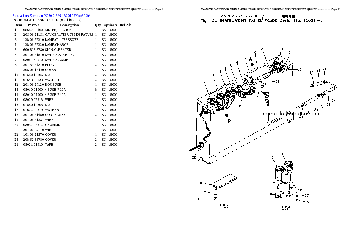 Protected: PC60-2 S/N 15001-UP Partsbook