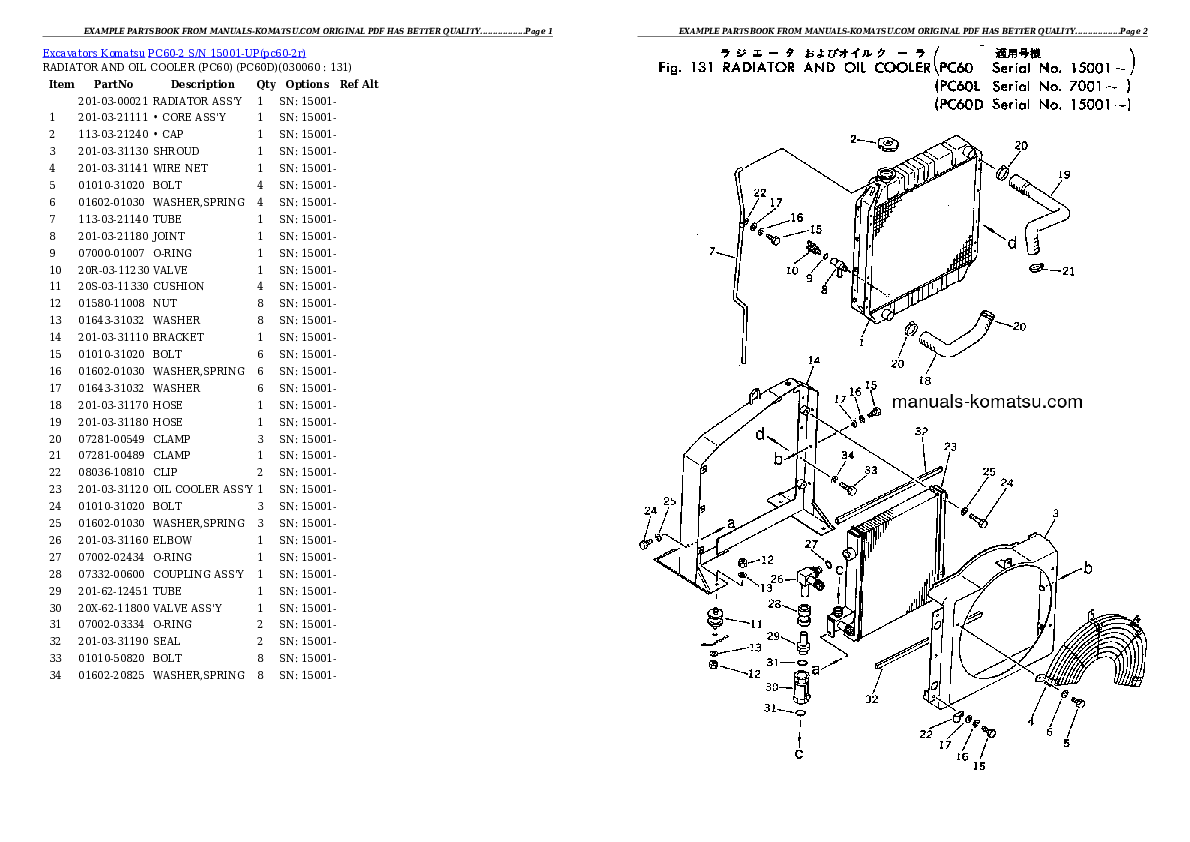 Protected: PC60-2 S/N 15001-UP Partsbook