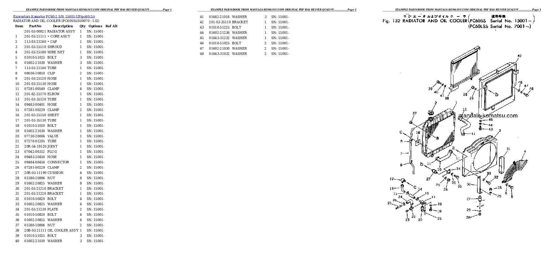 Protected: PC60-2 S/N 15001-UP Partsbook