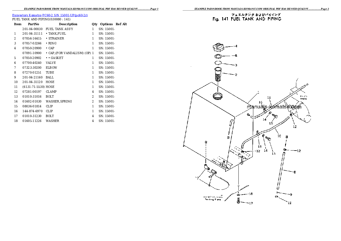 Protected: PC60-2 S/N 15001-UP Partsbook