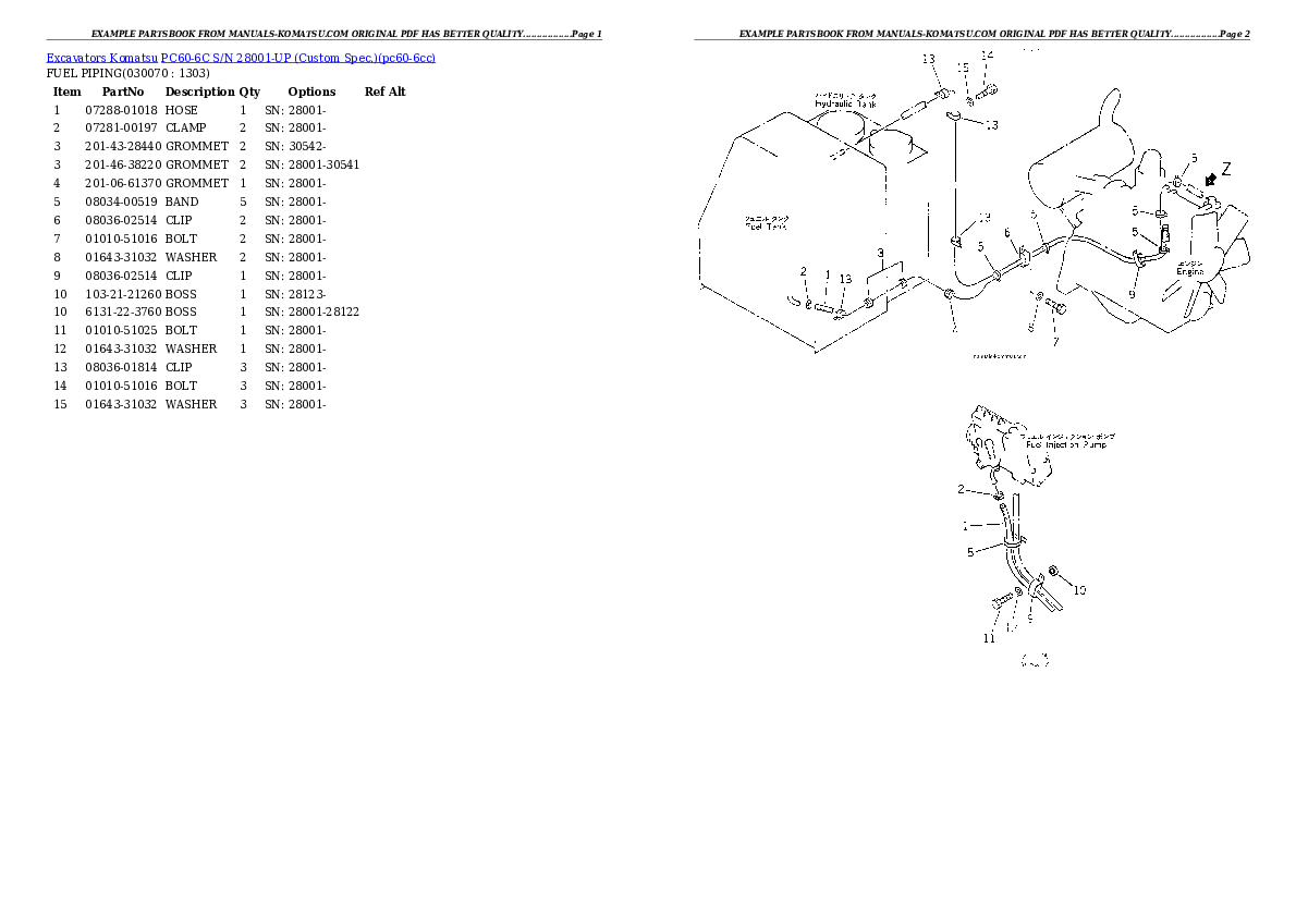 Protected: PC60-6C S/N 28001-UP (Custom Spec.) Partsbook