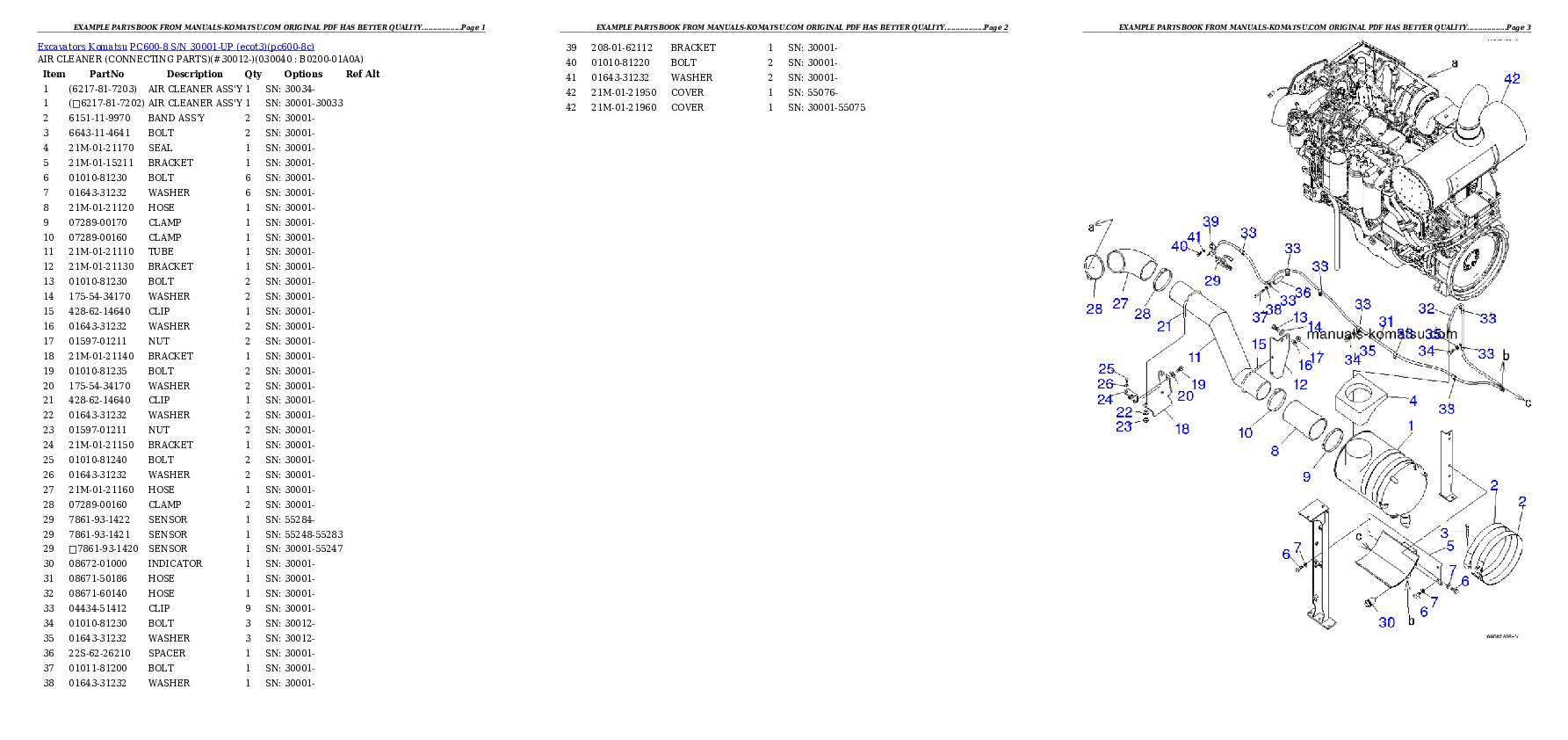 Protected: PC600-8 S/N 30001-UP (ecot3) Partsbook