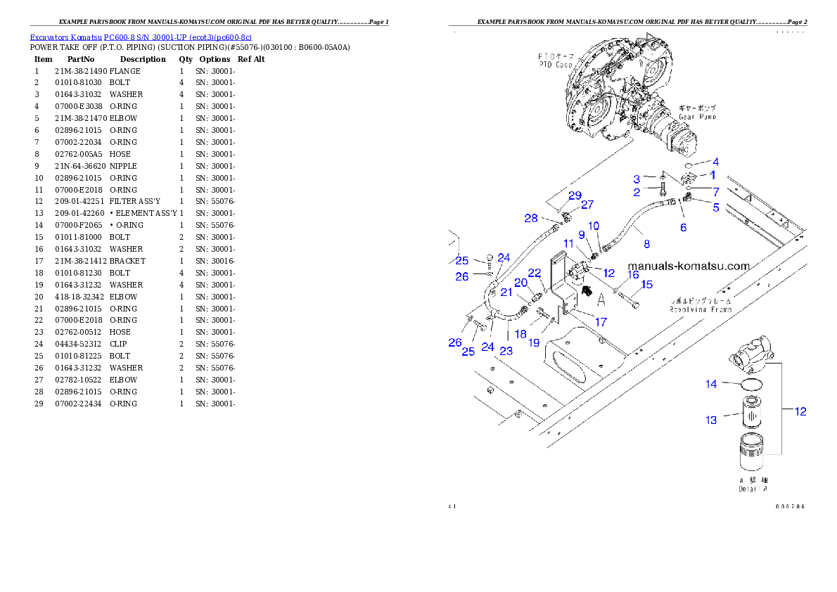 Protected: PC600-8 S/N 30001-UP (ecot3) Partsbook