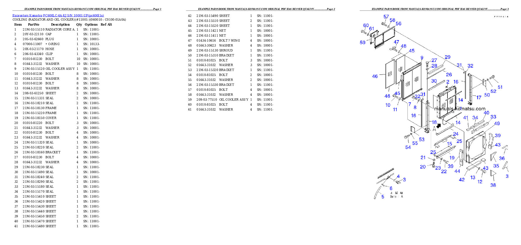 Protected: PC600LC-6A-KJ S/N 10001-UP Partsbook