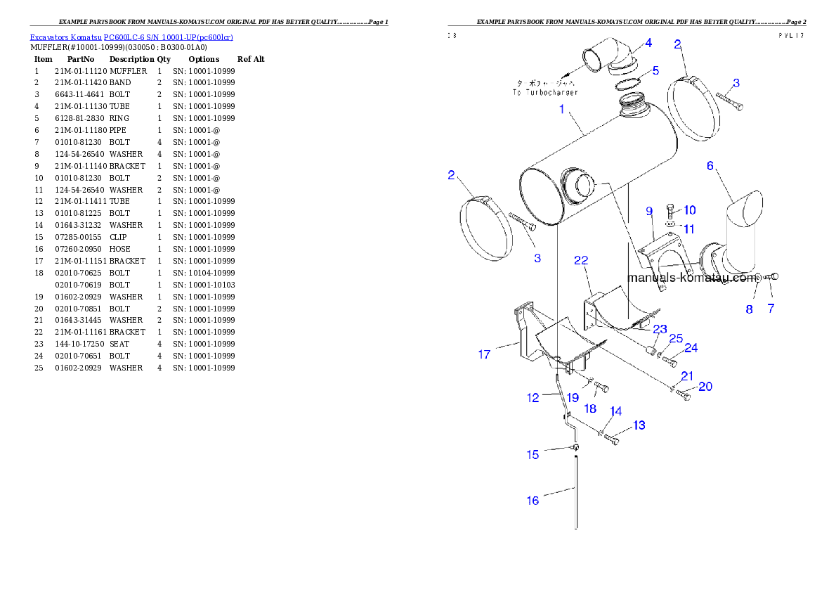 Protected: PC600LC-6 S/N 10001-UP Partsbook