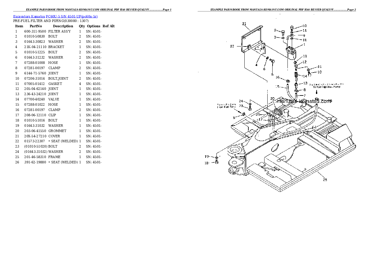 Protected: PC60U-5 S/N 4501-UP Partsbook
