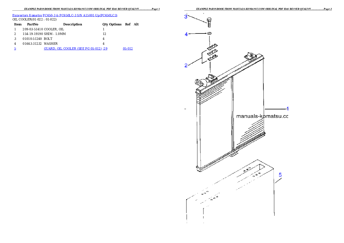 Protected: PC650-3 & PC650LC-3 S/N A15001-Up Partsbook