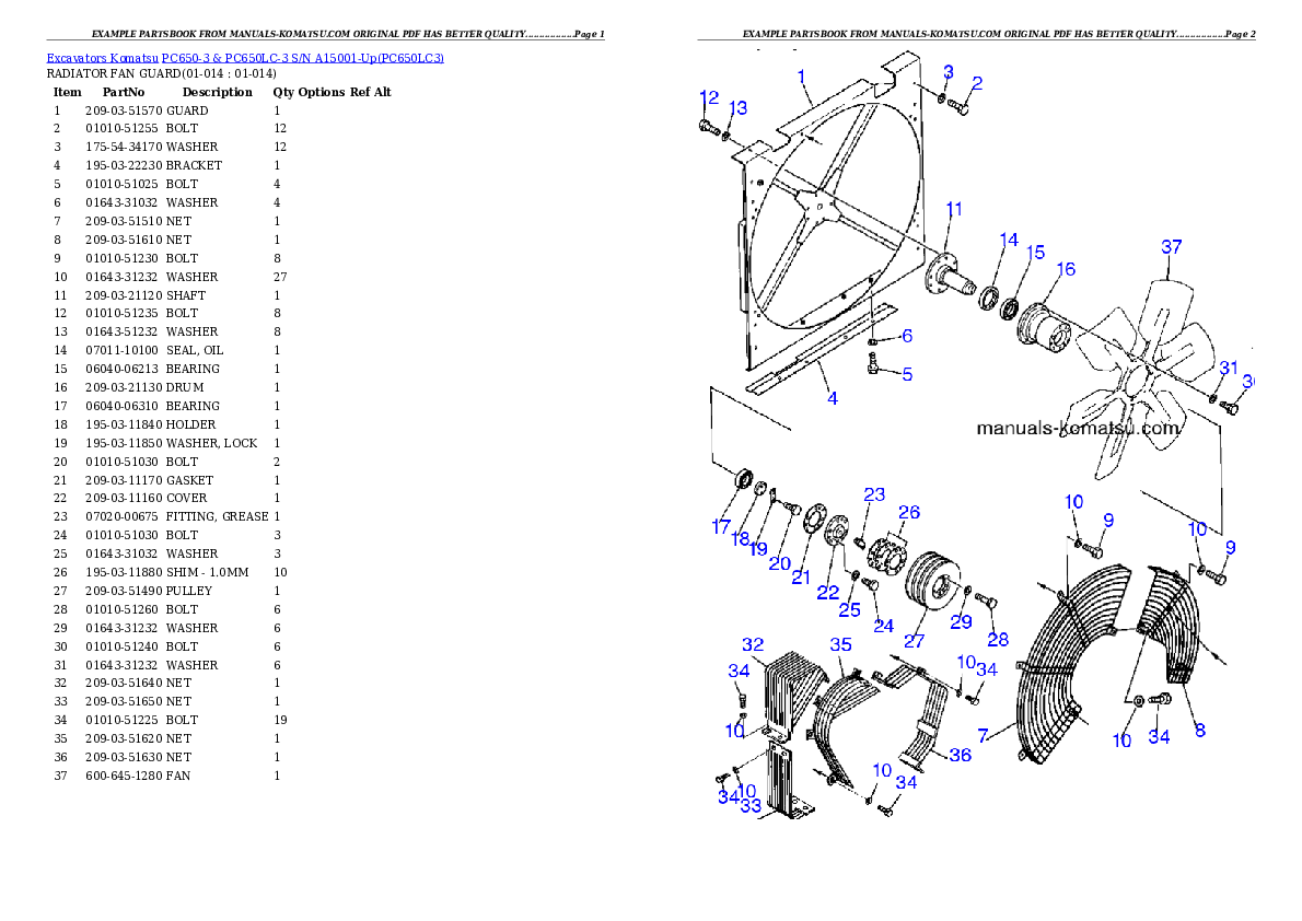 Protected: PC650-3 & PC650LC-3 S/N A15001-Up Partsbook