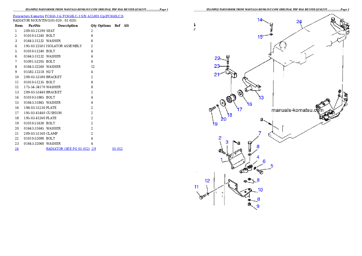 Protected: PC650-3 & PC650LC-3 S/N A15001-Up Partsbook
