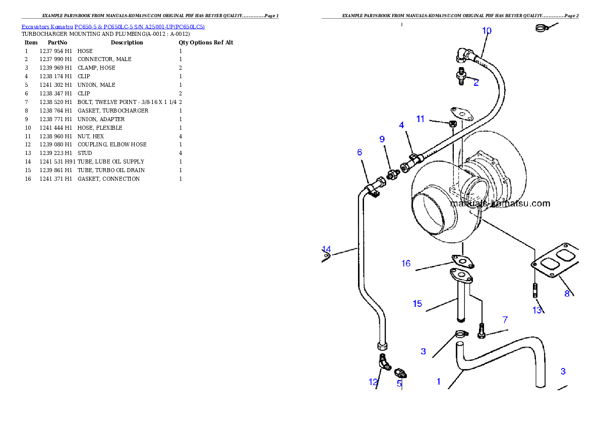 Protected: PC650-5 & PC650LC-5 S/N A25001-UP Partsbook
