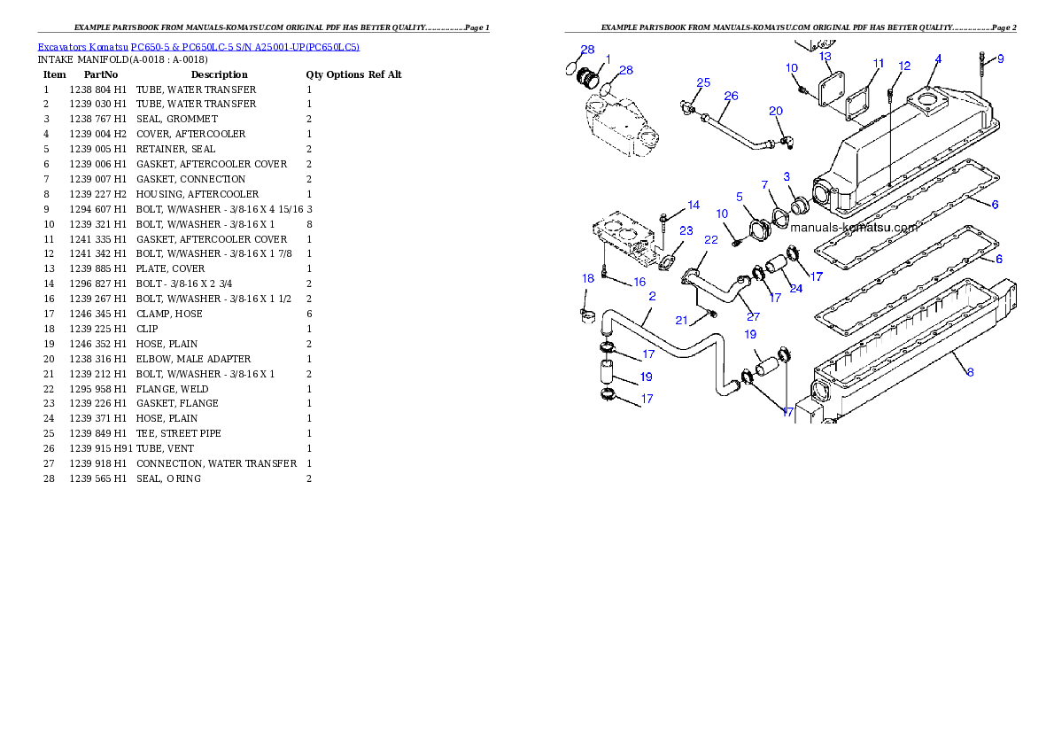 Protected: PC650-5 & PC650LC-5 S/N A25001-UP Partsbook