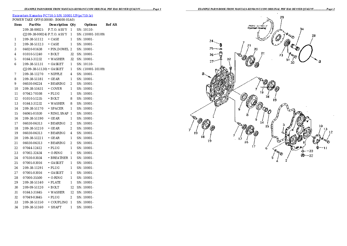 Protected: PC710-5 S/N 10001-UP Partsbook