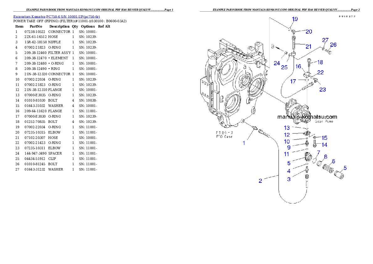 Protected: PC750-6 S/N 10001-UP (SAA6D140E-3 (TIER 2) Eng. Installed) Partsbook