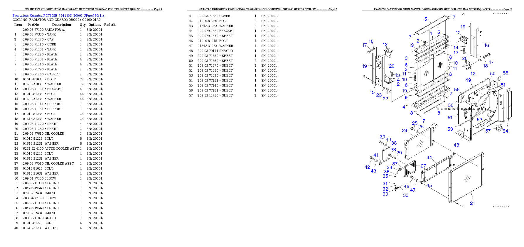 Protected: PC750SE-7-M1 S/N 20001-UP Partsbook