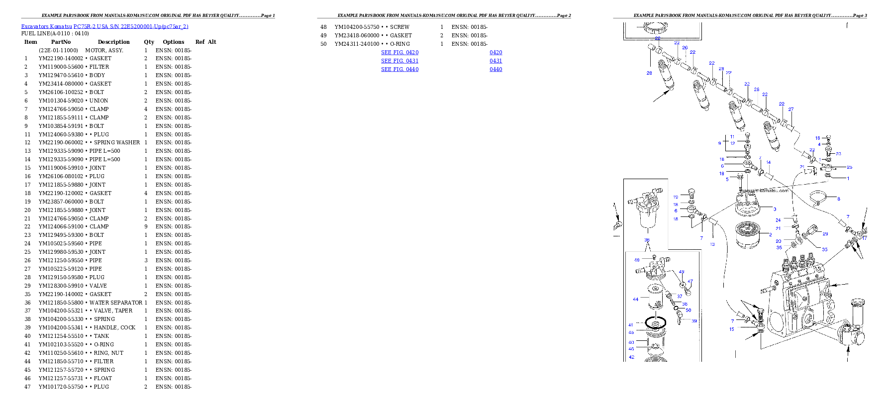 Protected: PC75R-2 USA S/N 22E5200001-Up Partsbook