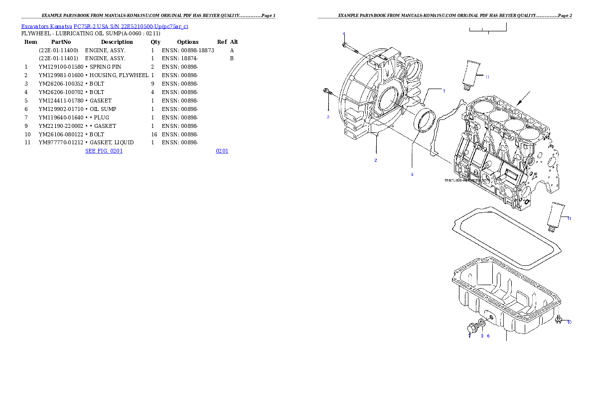 Protected: PC75R-2 USA S/N 22E5210500-Up Partsbook