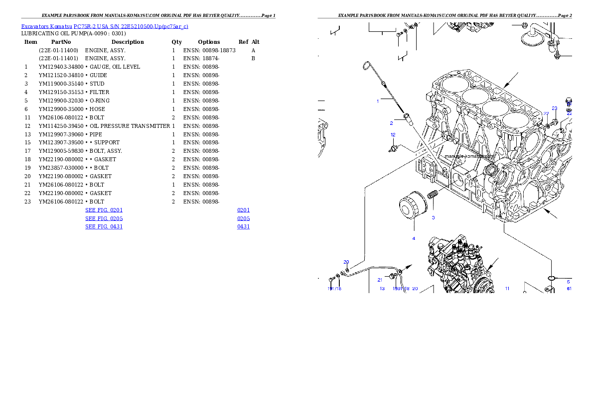 Protected: PC75R-2 USA S/N 22E5210500-Up Partsbook