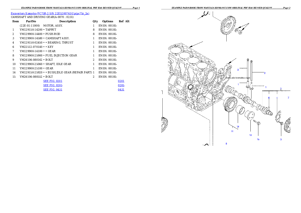 Protected: PC75R-2 S/N 22E5200763-Up Partsbook