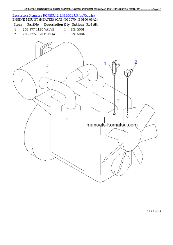 Protected: PC75UU-2 S/N 5001-UP Partsbook