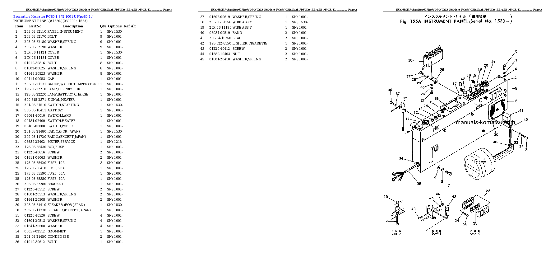 Protected: PC80-1 S/N 1001-UP Partsbook