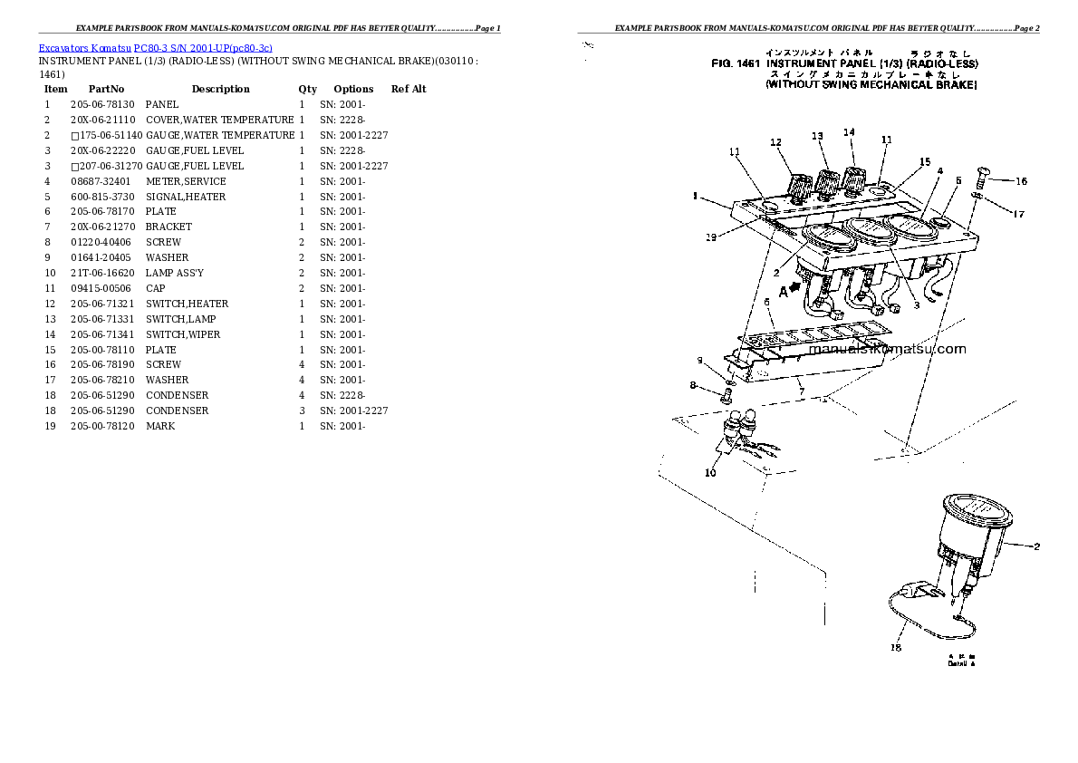 Protected: PC80-3 S/N 2001-UP Partsbook