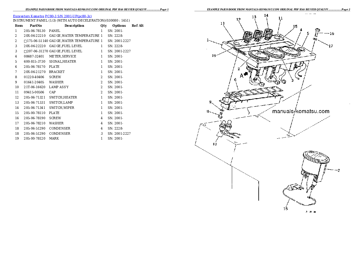 Protected: PC80-3 S/N 2001-UP Partsbook