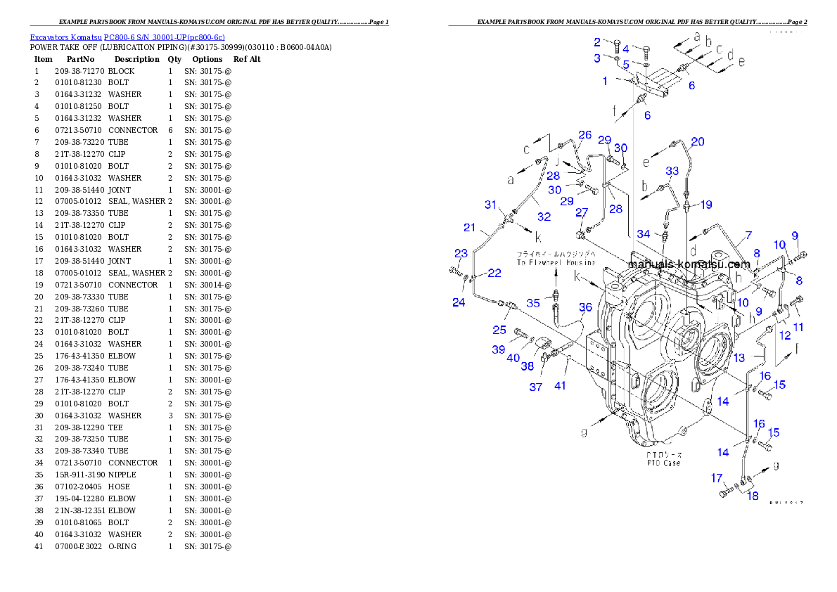 Protected: PC800-6 S/N 30001-UP (SAA6D140E-3 (TIER 2) Eng. Installed) Partsbook