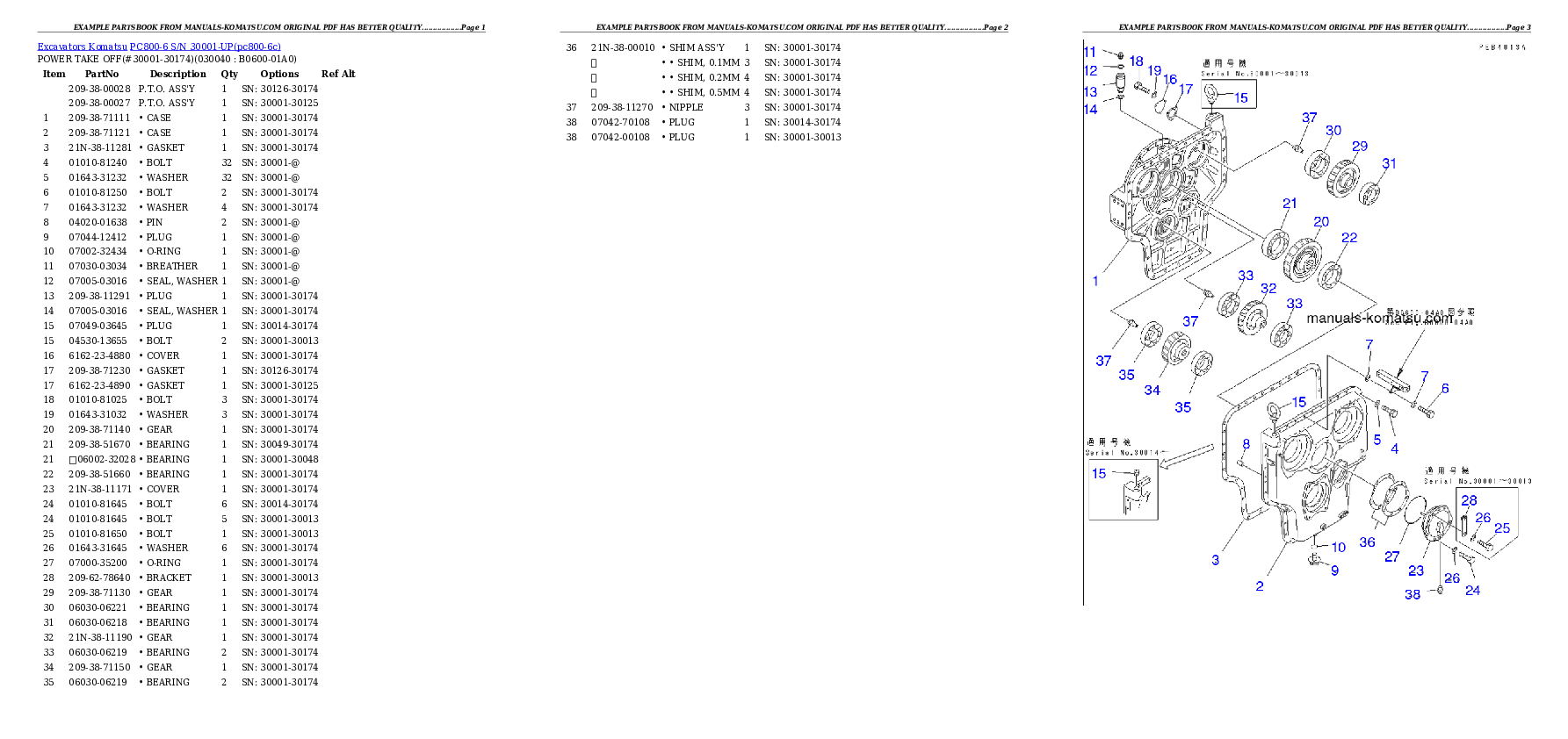 Protected: PC800-6 S/N 30001-UP (SAA6D140E-3 (TIER 2) Eng. Installed) Partsbook
