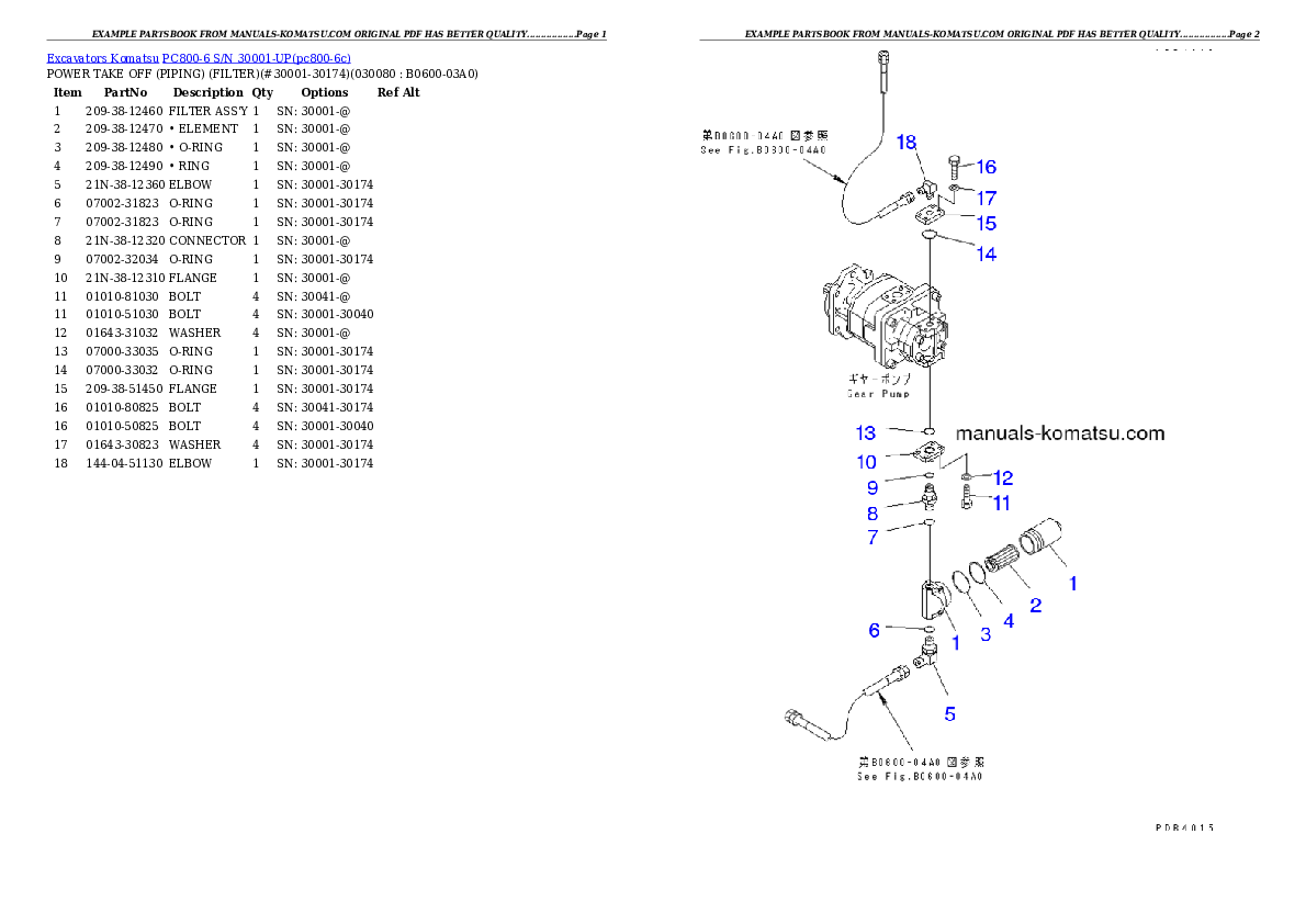 Protected: PC800-6 S/N 30001-UP (SAA6D140E-3 (TIER 2) Eng. Installed) Partsbook