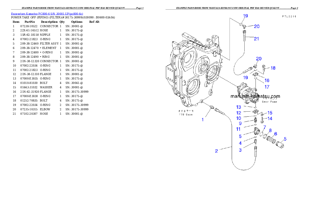 Protected: PC800-6 S/N 30001-UP (SAA6D140E-3 (TIER 2) Eng. Installed) Partsbook