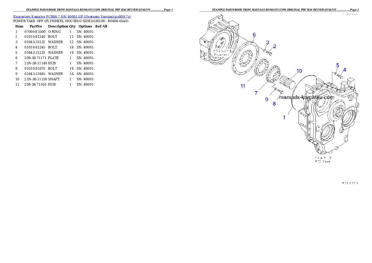 Protected: PC800-7 S/N 40001-UP (Overseas Version) Partsbook