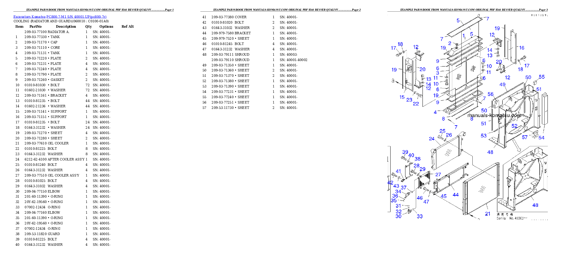 Protected: PC800-7-M1 S/N 40001-UP Partsbook