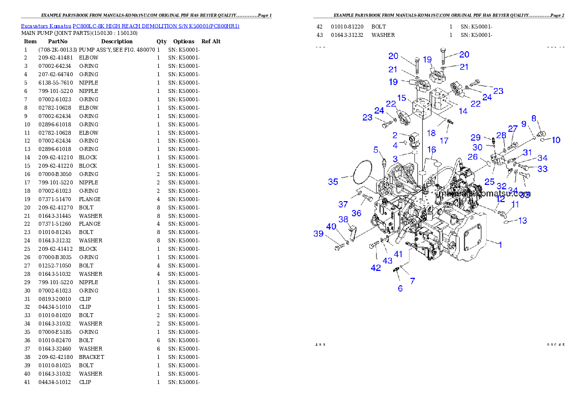 Protected: PC800LC-8K HIGH REACH DEMOLITION S/N K50001 Partsbook
