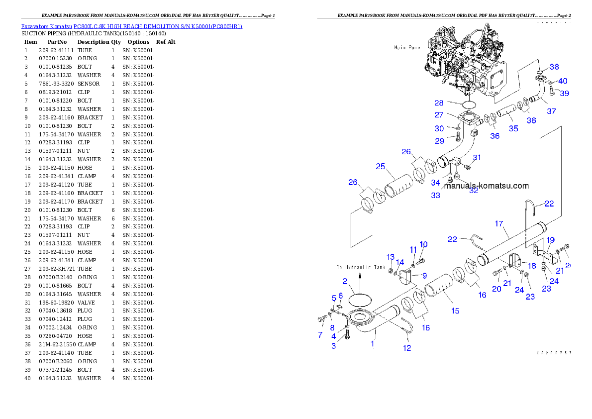 Protected: PC800LC-8K HIGH REACH DEMOLITION S/N K50001 Partsbook